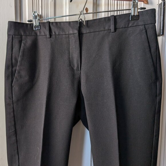 Theory Pleated Pant - Size 10, Black, Viscose/Cotton - Picture 1 of 10